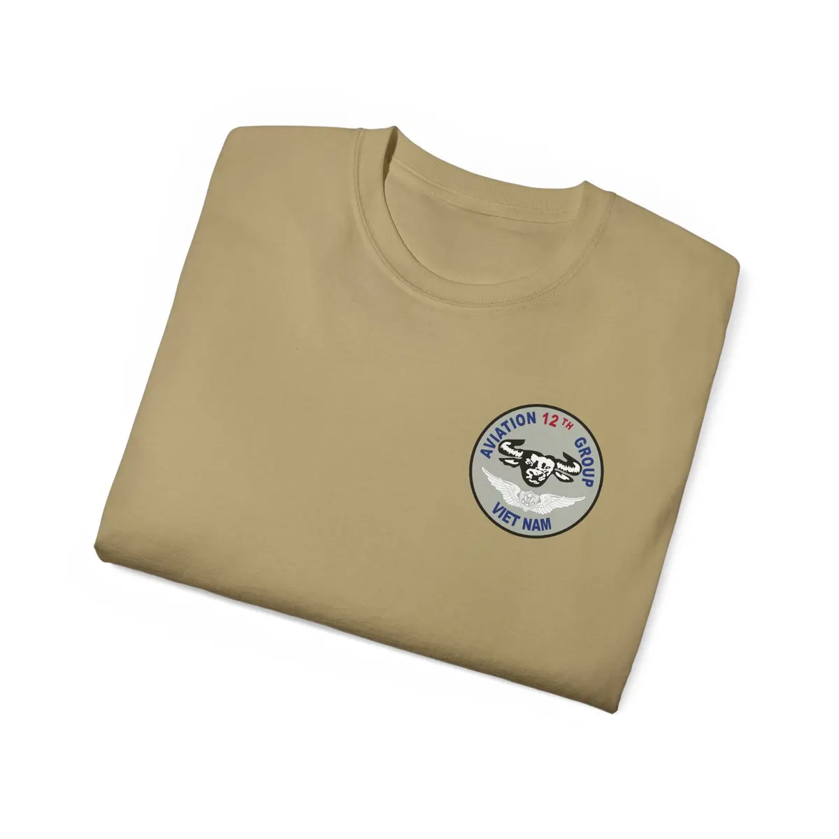 Unisex Ultra Cotton Tee - Vietnam Combat Aviation Vet W Air Crew Badges - 12Th Aviation Group - Vietnam - Ssi - Sgt Howard Meyers - 1968-1969 Svc X 300 28