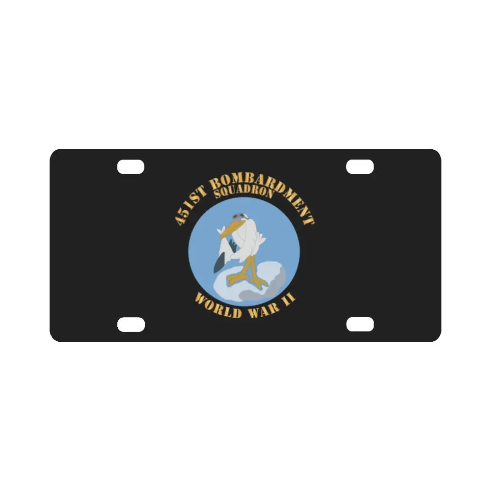 Aac - 451St Bomb Squadron - Wwii X 300 Classic License Plate 1