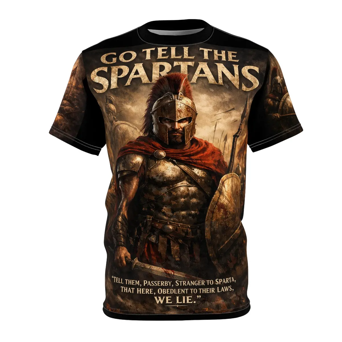 Go Tell The Spartans Tribute Tee — Thermopylae 480 Bc 2