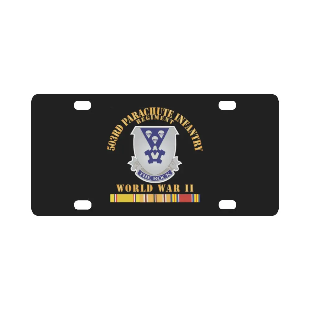 Army - 503Rd Parachute Infantry Regiment - Wwii X 300 Classic License Plate 1