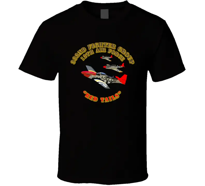 Aac - 332 Fg - 12Th Af - Red Tails T Shirt 1