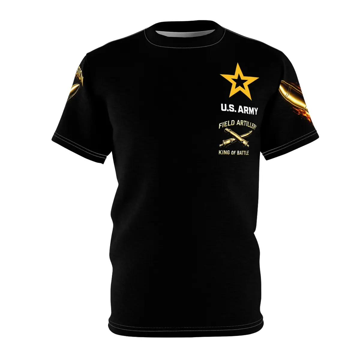 U.S. Army Field Artillery Tee — "King Of Battle" 155Mm Steel Graphic Tee 3