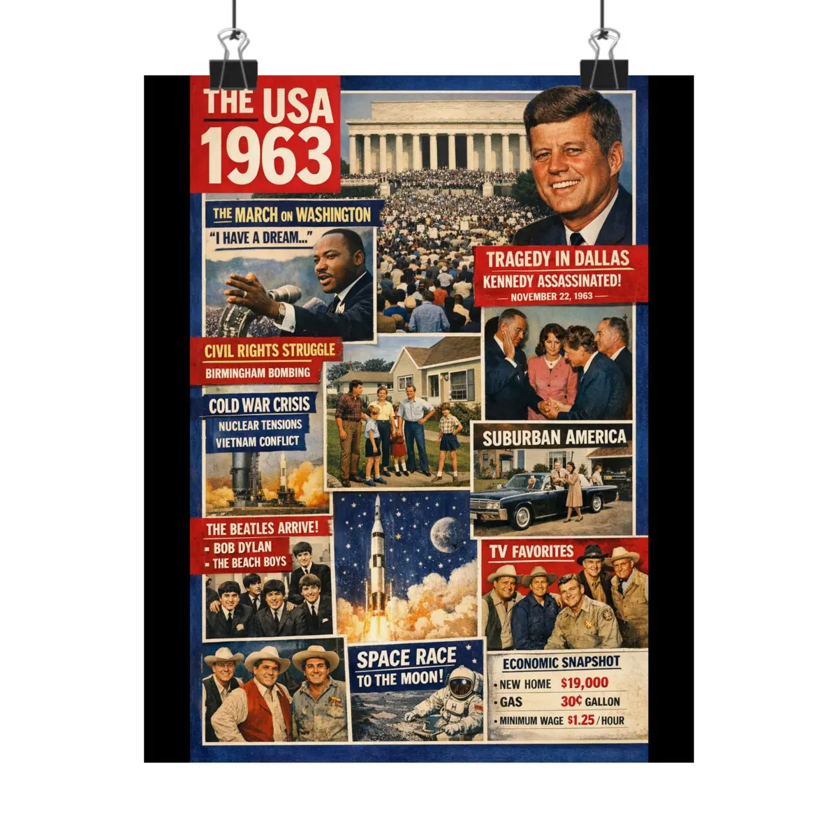 Matte Poster - The Usa - 1963 1
