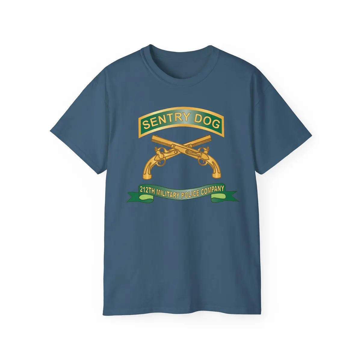 Unisex Ultra Cotton Tee - Army - Sentry Dog - 212Th Military Police Company W Br - Ribbon X 300 12