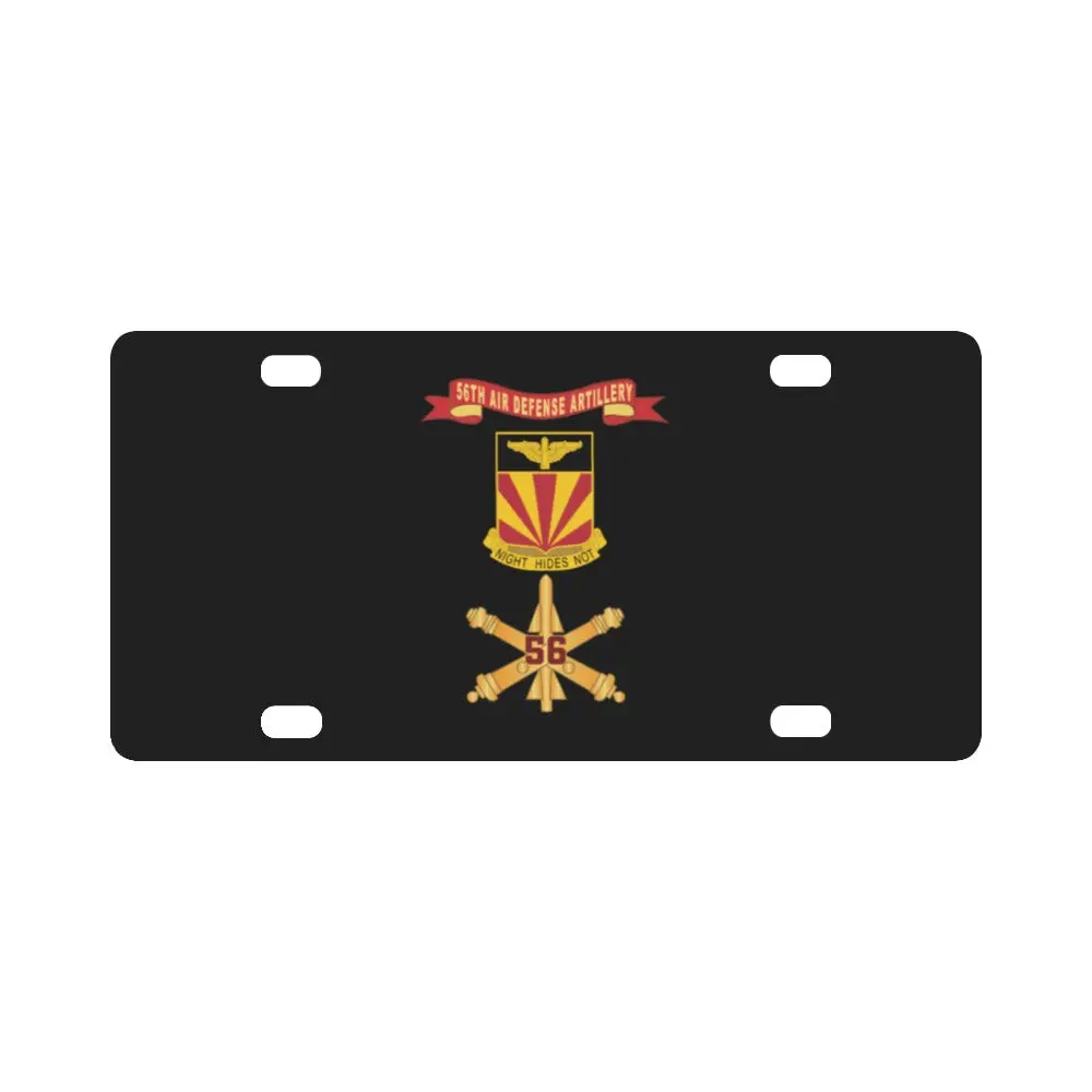 Army - 56Th Air Defense Artillery W Number Br - Dui - Ribbon X 300 Classic License Plate 1