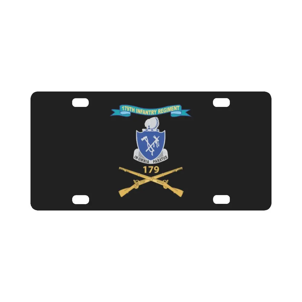 Army - 179Th Infantry Regiment W Br - Dui - Ribbon X 300 Classic License Plate 1