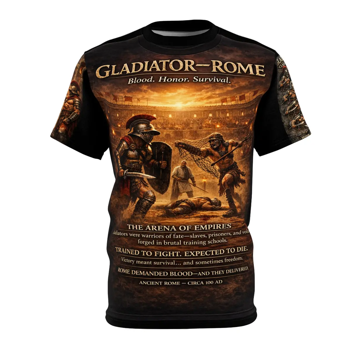 Gladiators "Blood In The Sand" Tribute Tee — The Will Of Rome 1