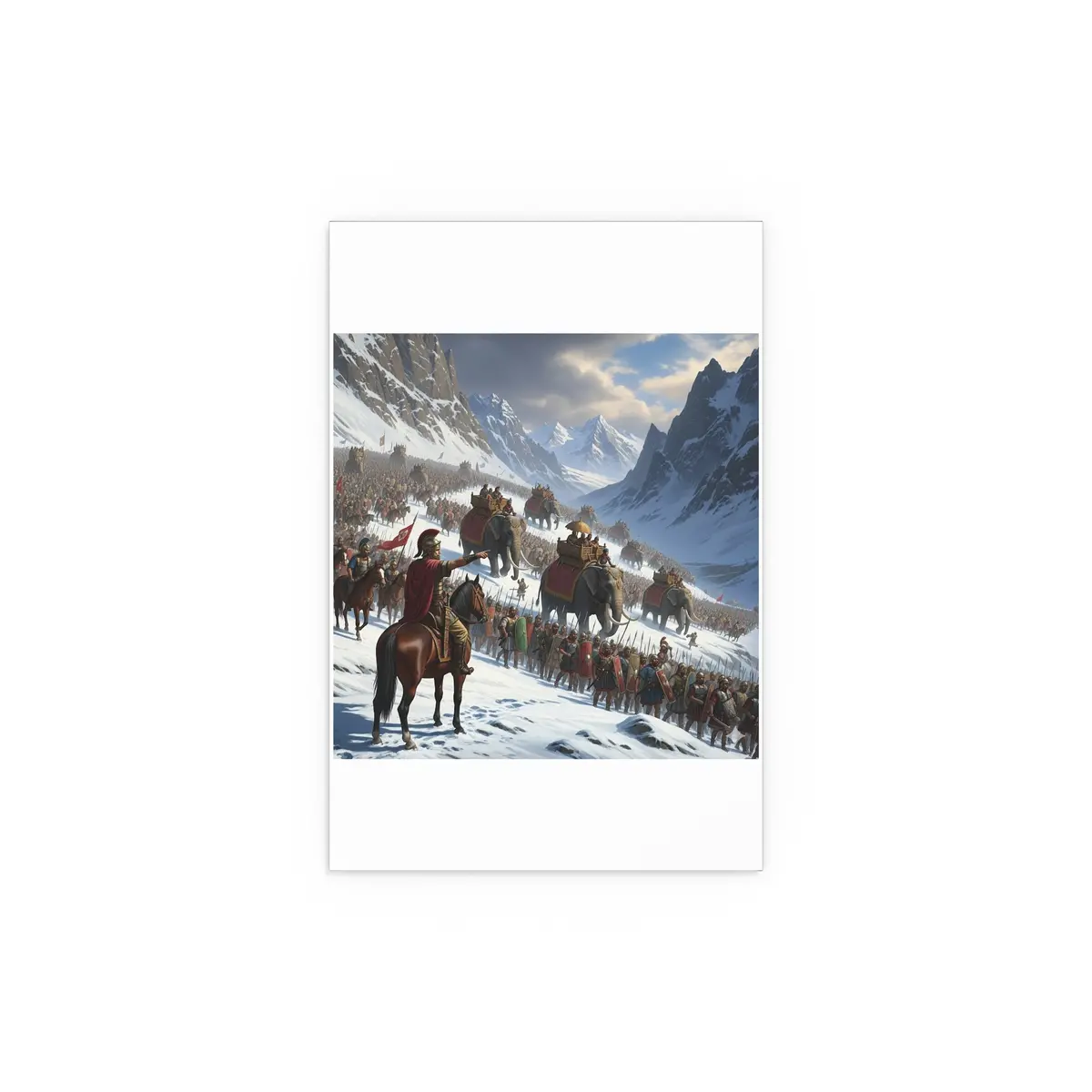 Indoor And Outdoor Silk Posters - Hannibal Crossing The Alps To Atttack Rome 2