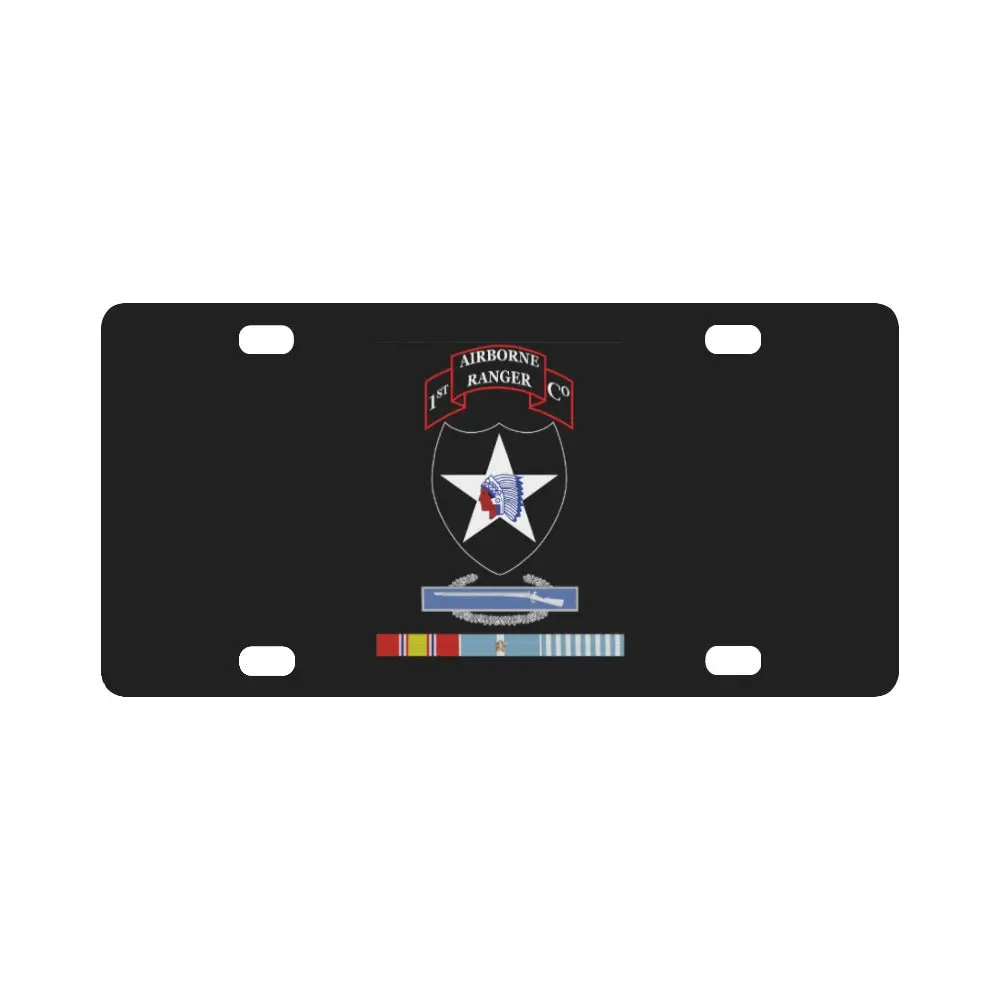 1St Ranger Infantry Co - 2Nd Id Ssi W Cib Korea Svc X 300 Classic License Plate 1