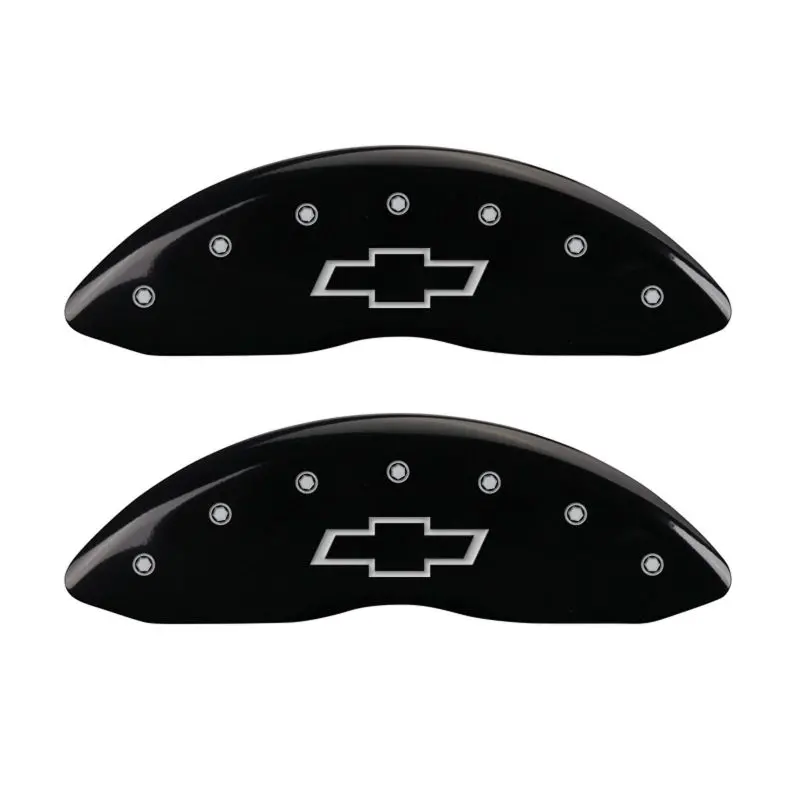 Mgp Black Bowtie Caliper Covers With Silver Accent For 2014 Chevrolet Express 2500 1