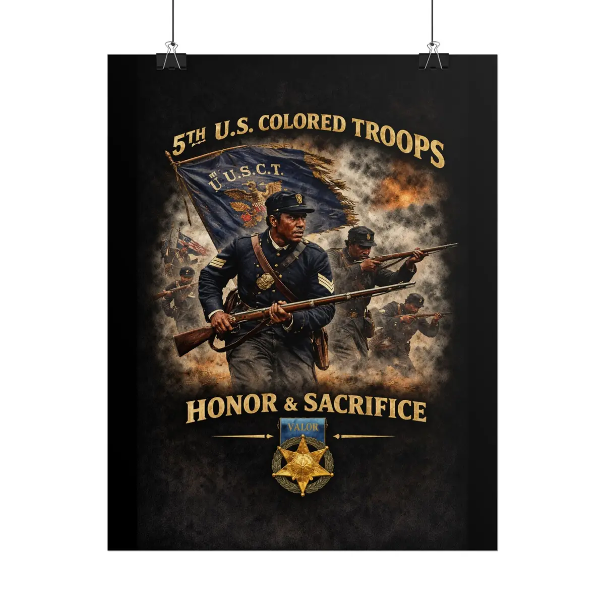 Posters - Honoring The 5Th Usct, 1864 - Right 6