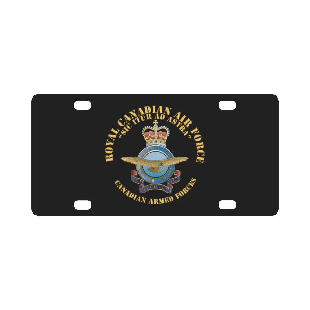 Canada - Royal Canadian Air Force - Sic Itur Ad Astra X 300 Classic License Plate 1