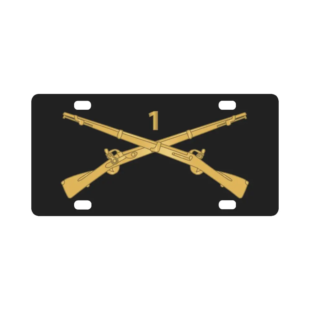 Army - 1St Infantry Regiment Branch - Wo Txt X 300 Classic License Plate 1