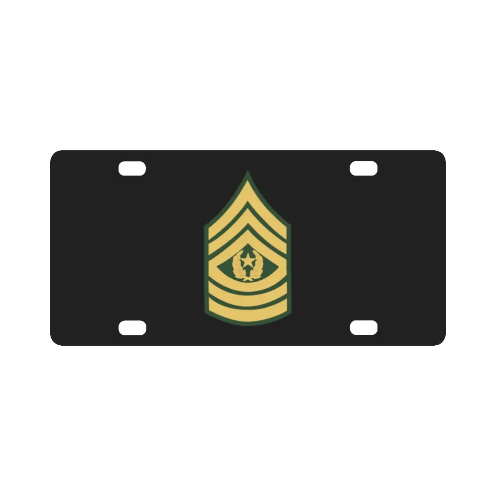 Army - Command Sgt Major E-9 (Csm) X 300 Classic License Plate 1
