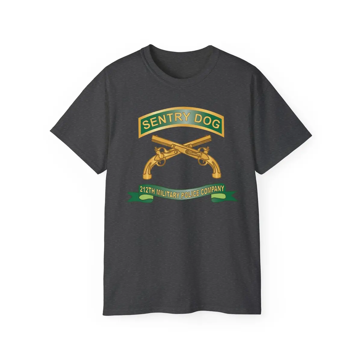 Unisex Ultra Cotton Tee - Army - Sentry Dog - 212Th Military Police Company W Br - Ribbon X 300 8