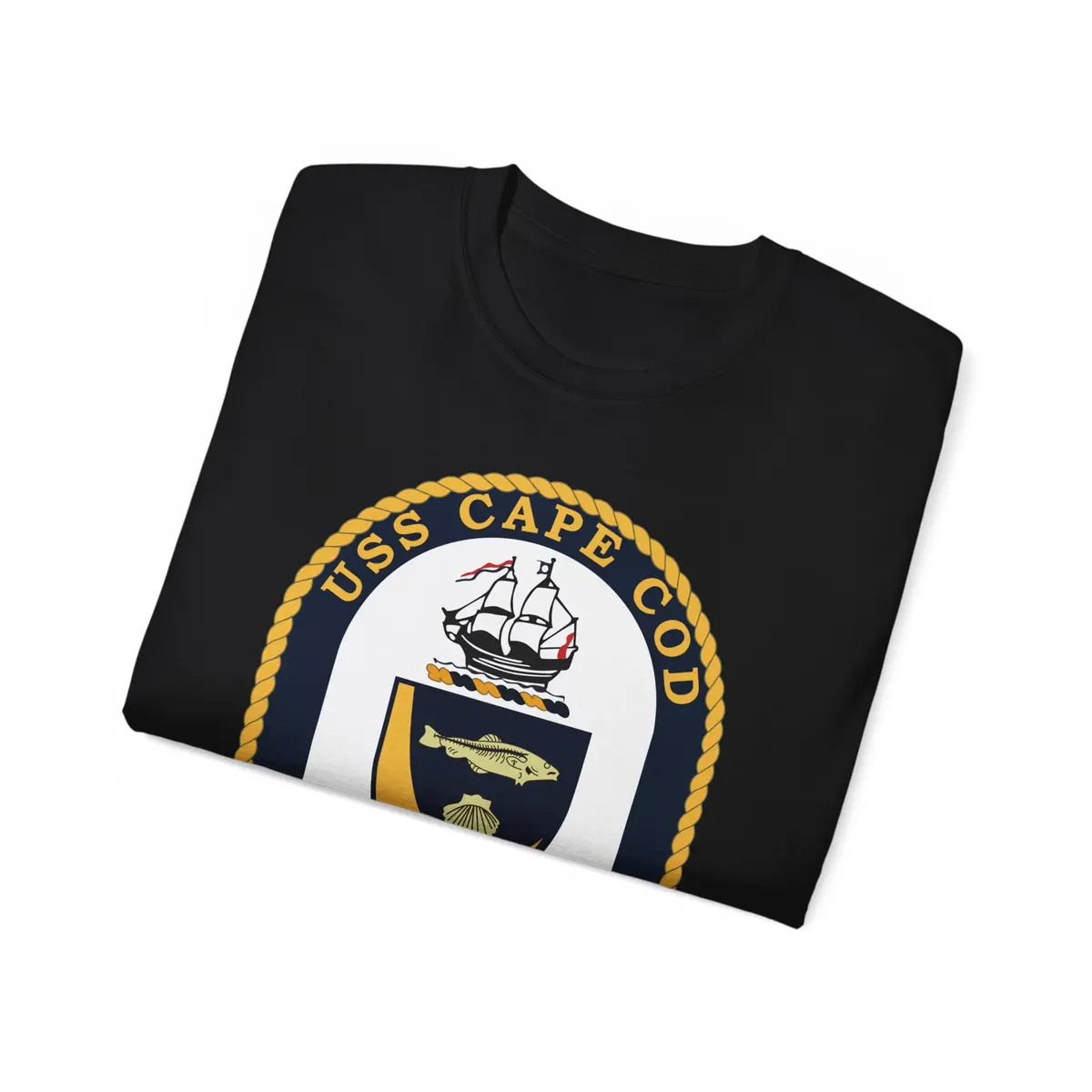 Unisex Ultra Cotton Tee - Navy - Uss Cape Cod (Ad 43) Wo Txt X 300 22