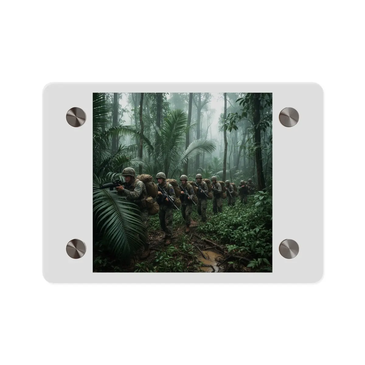 Acrylic Wall Art Panel - Jungle Patrol - Vietnam 1