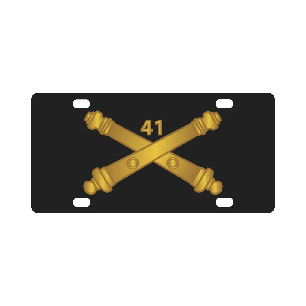 Army - 41St Artillery Regiment W Branch X 300 Classic License Plate 1