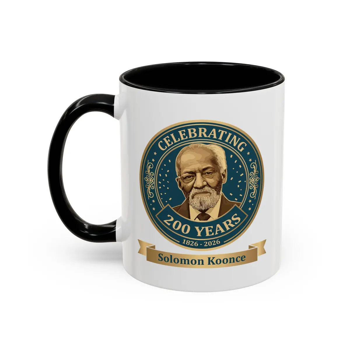 Accent Coffee Mug — "Celebrating 200 Years" Solomon Koonce Portrait (11/15 Oz) 1