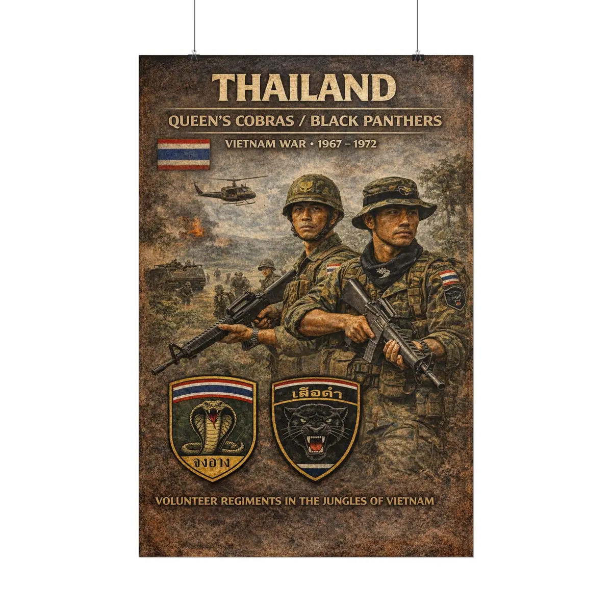 Posters - Thailand's War Heroes Cobras And Panthers 18
