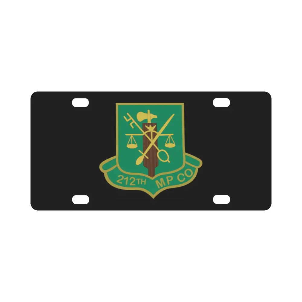 Army - 212Th Military Police Company - Dui Wo Txt X 300 Classic License Plate 1
