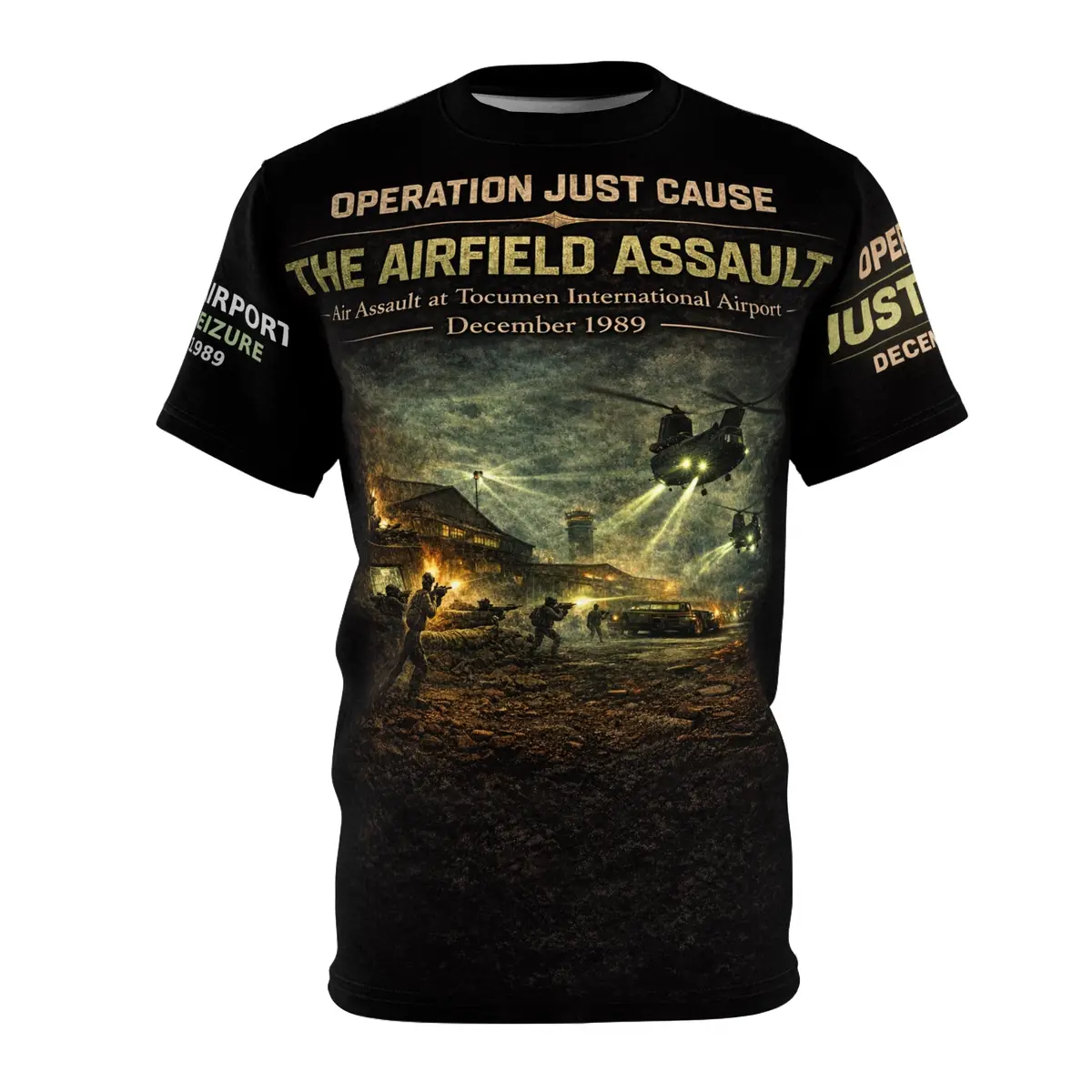 Operation Just Cause Veterans Tribute Tee — "Air Field Assault: The Taking Of Tocumen" 1