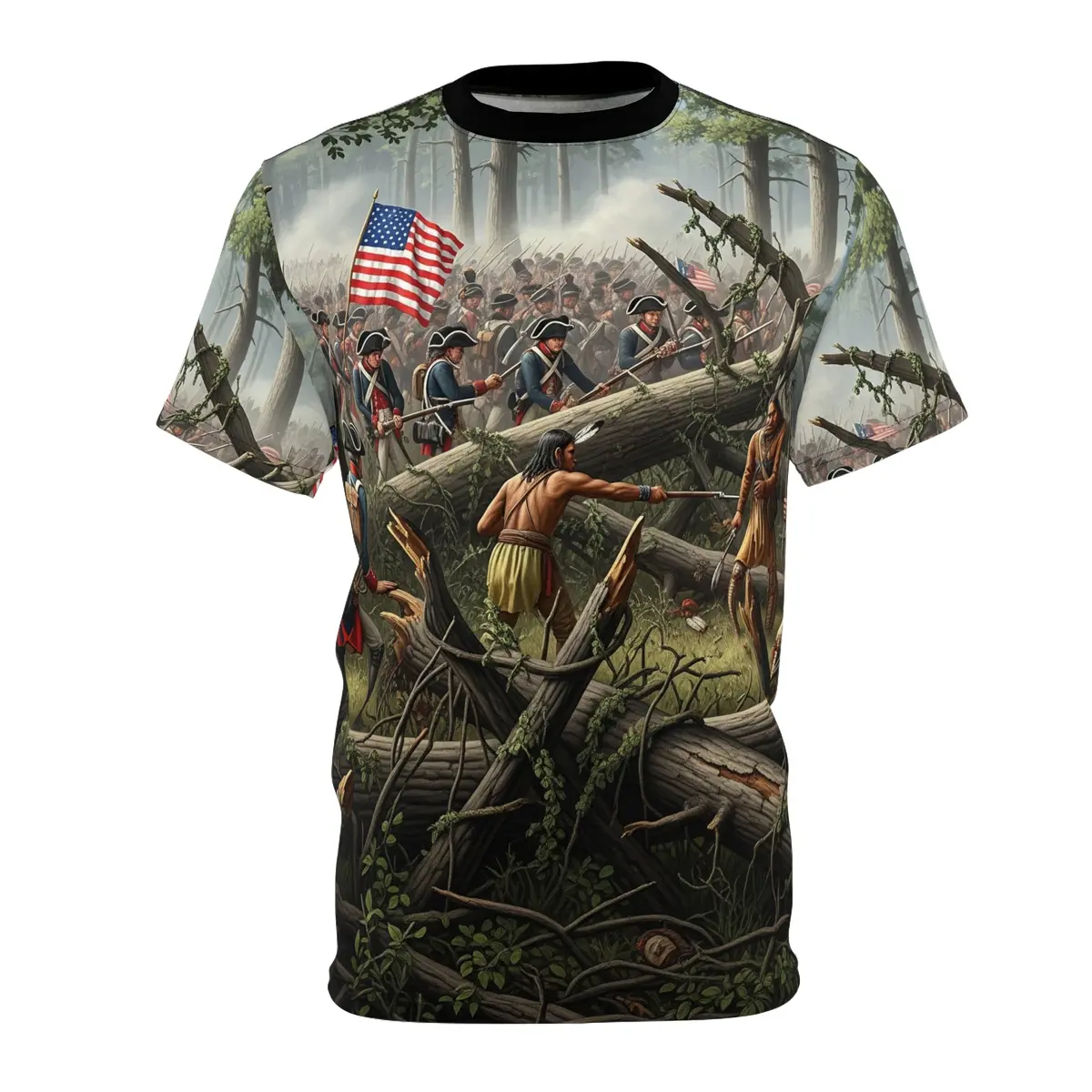 Aop Unisex Tee - Battle Of Fallen Timbers 1794 - Northwest Indian War 1