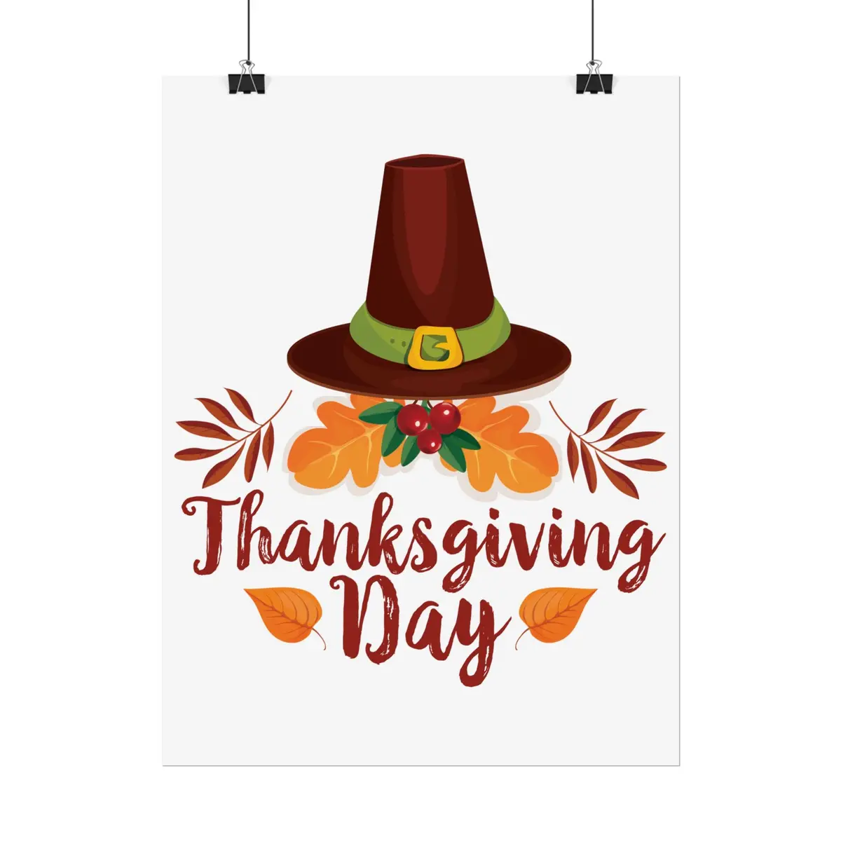 Rolled Poster - Thanksgiving Day - Happy Thanksgiving Day 5