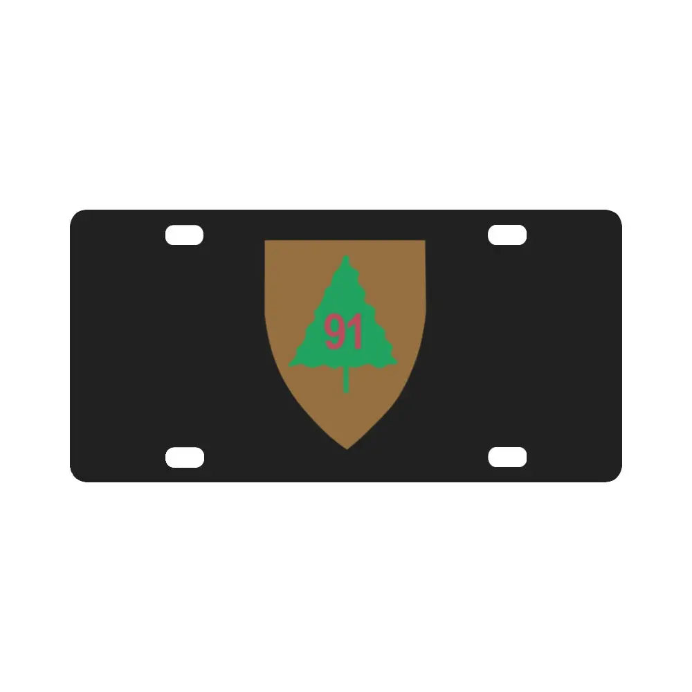 Ssi - 91St Infantry Division X 300 Classic License Plate 1
