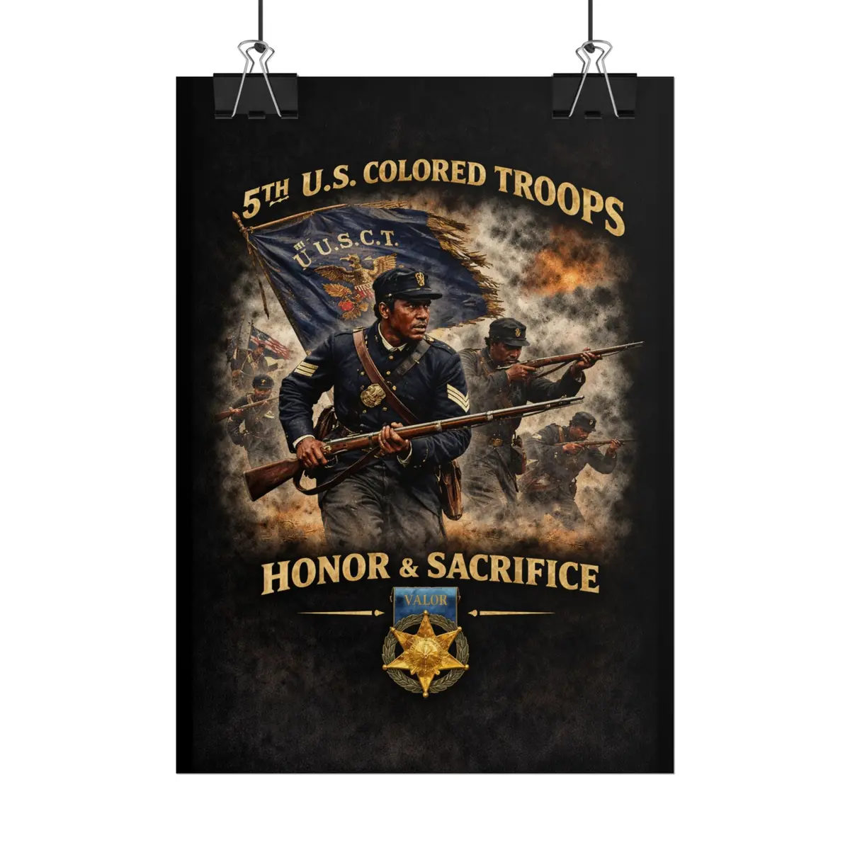 Posters - Honoring The 5Th Usct, 1864 - Right 2