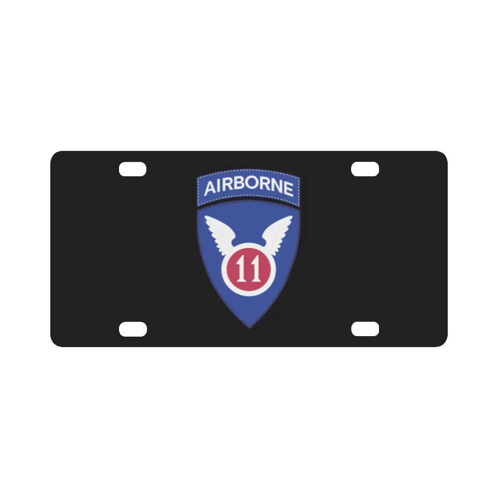 11Th Airborne Division - Ssi Wo Txt X 300 Classic License Plate 1