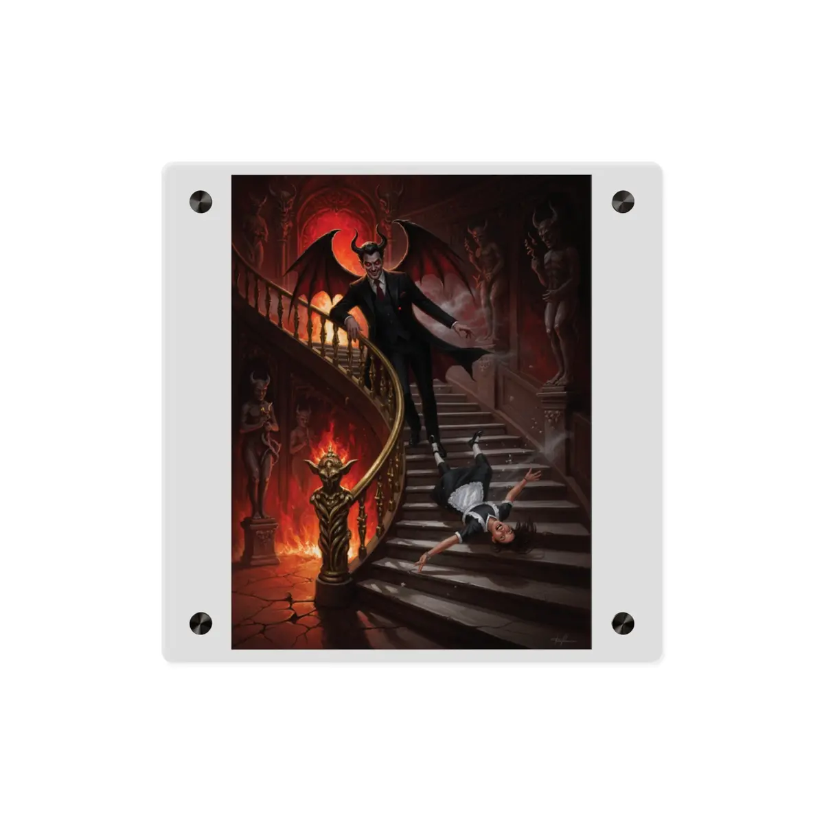 Acrylic Wall Art Panel - Devil And Maid 10