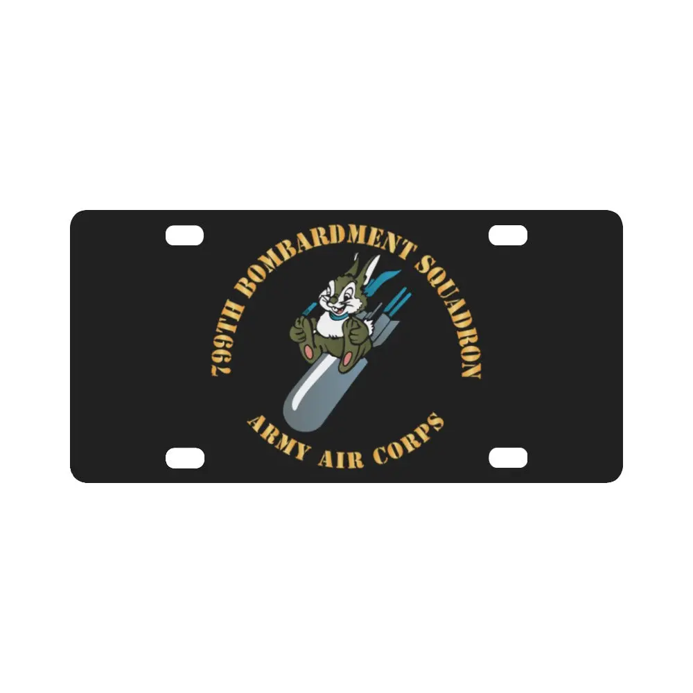 Aac - 799Th Bombardment Squadron X 300 Classic License Plate 1