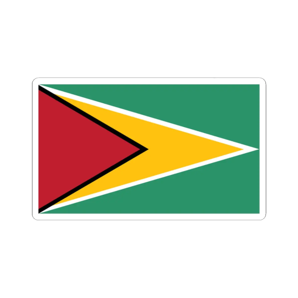 Kiss-Cut Stickers - Flag - Republic Of Guyana Wo Txt X 300 1