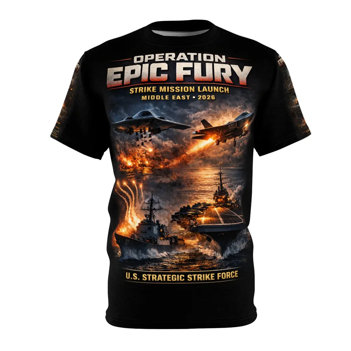 Operation Epic Fury Tribute Tee — Us Strike Against Iran Strategic Strike Campaign 1