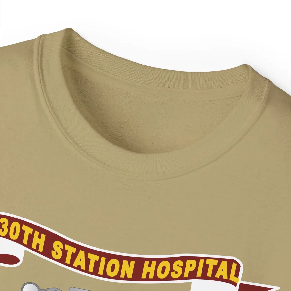 Unisex Ultra Cotton Tee - Army - 130Th Station Hospital - Ribbon - Dui X 300 14