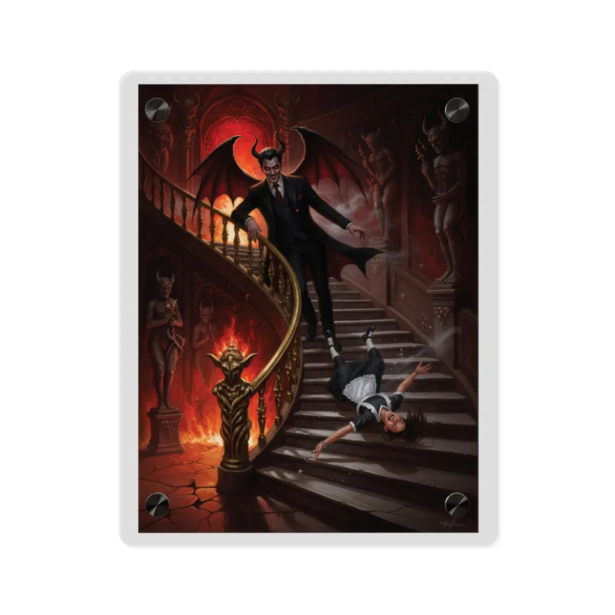 Acrylic Wall Art Panel - Devil And Maid 6