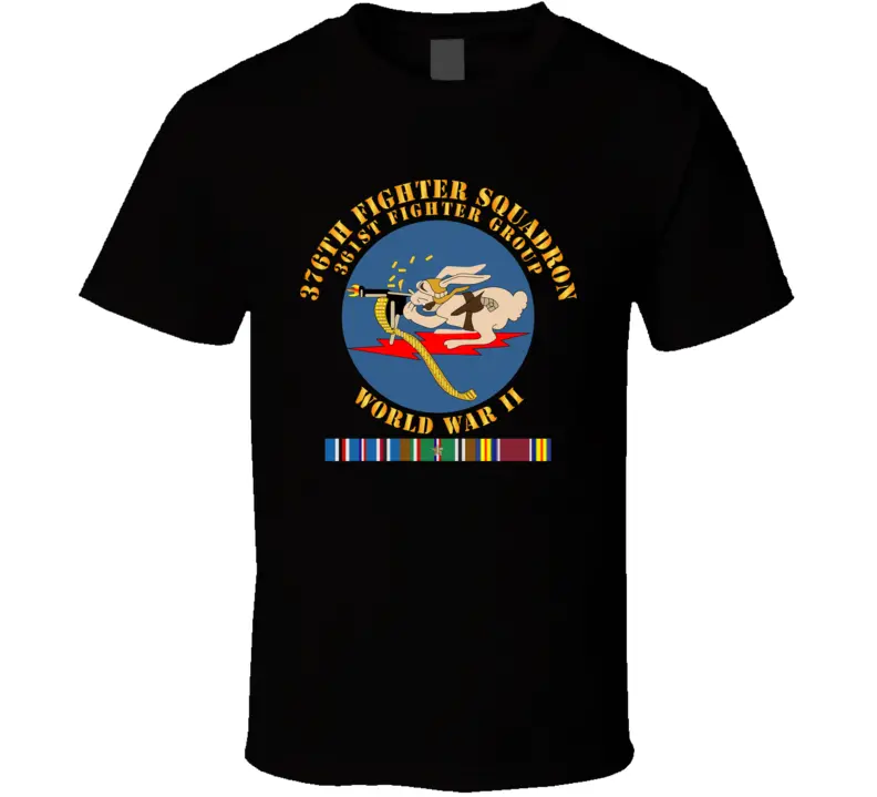 Aac - 376Th Fighter Squadron - Wwii W Eur Svc Classic T Shirt 1
