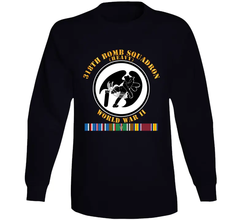 Army Air Corps - 318Th Bomb Squadron - Wwii W Eur Svc Long Sleeve 1