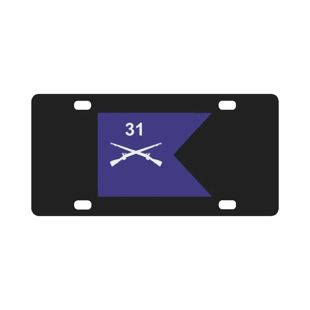 Army - Guidon - 31St Infantry Regiment Classic License Plate 1