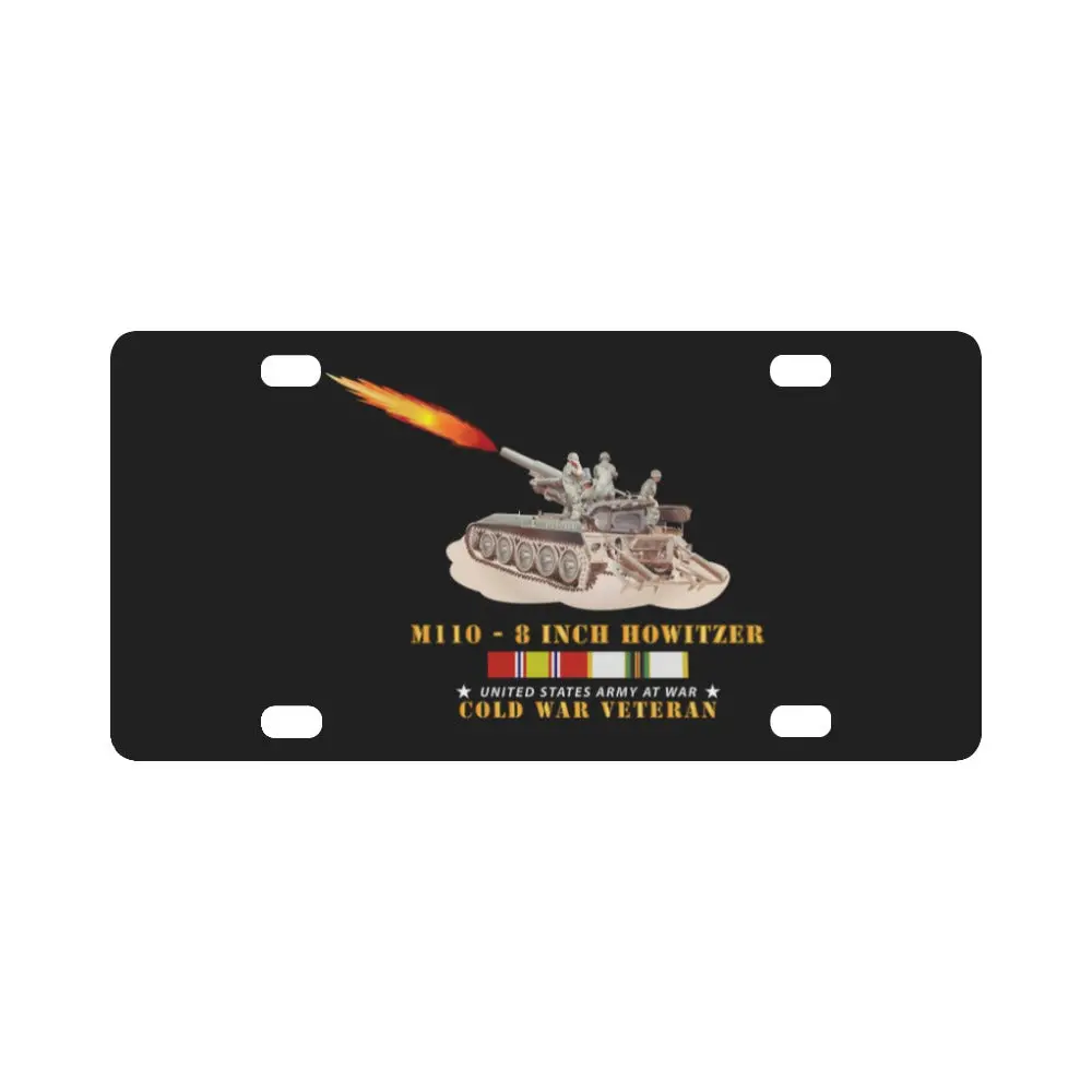 Army - M110 - 8 Inch - Crew Firing W Cold Svc Classic License Plate 1