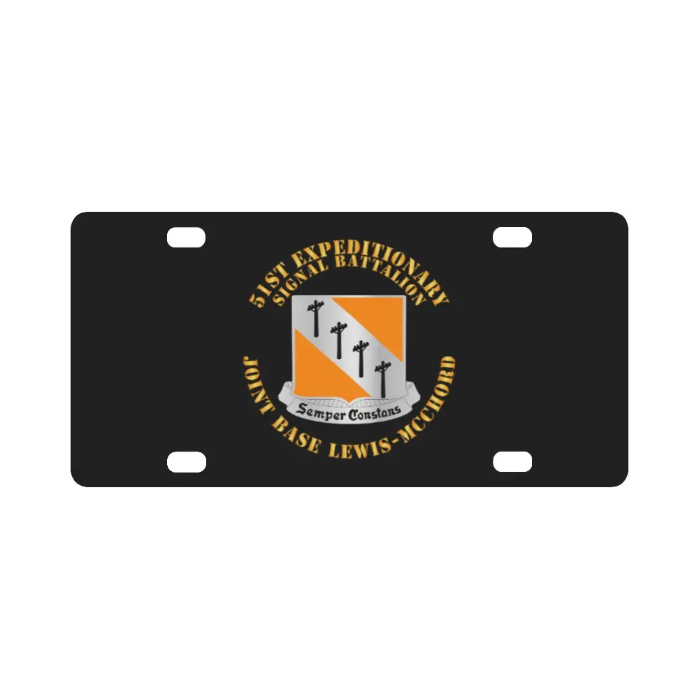 Army - 51St Expeditionary Signal Bn - Jblm Classic License Plate 1