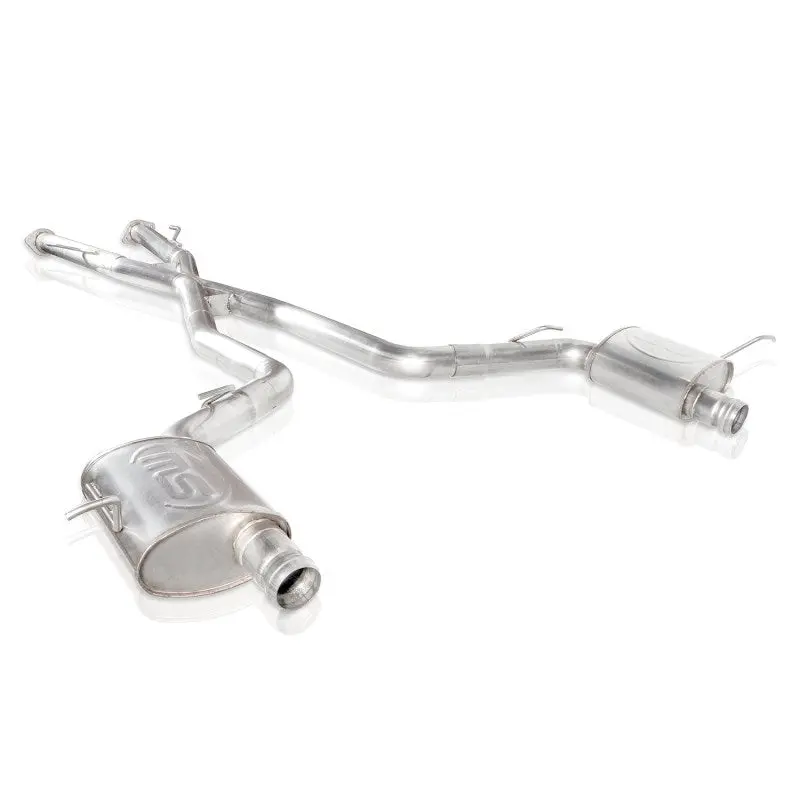 Stainless Works Cat-Back Exhaust System For 2018 Jeep Grand Cherokee Trackhawk – 3-Inch Diameter, X-Pipe, Turbo S-Tube, Stock Exit 1