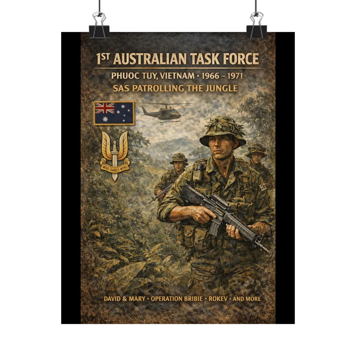 Matte Poster - Sas Patrolling The Jungle In Vietnam 1