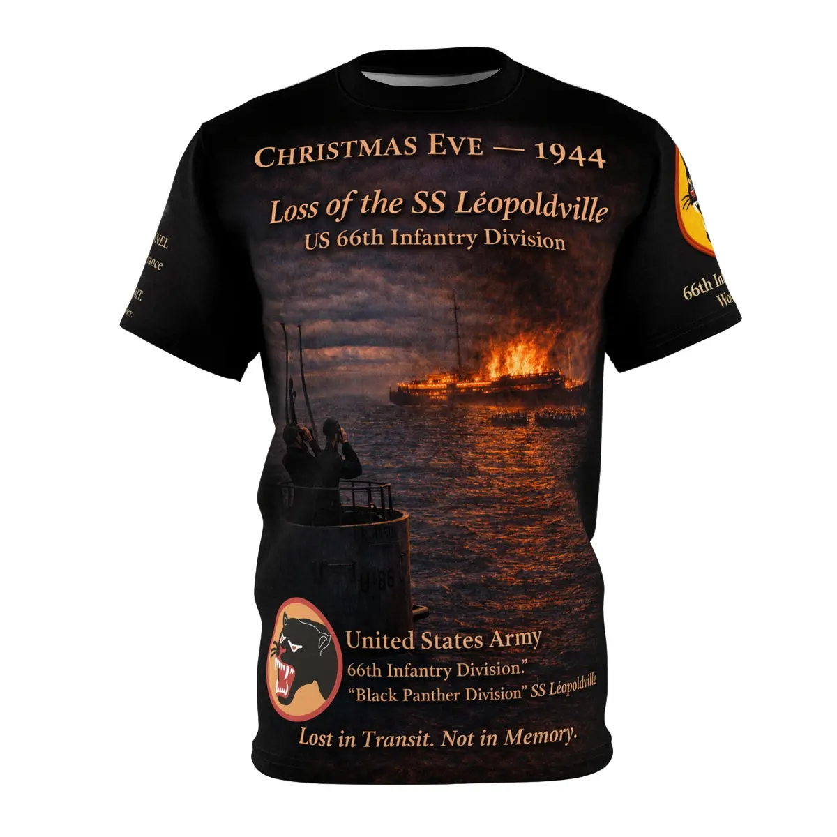 66Th Infantry Division "Black Panther" Tribute Tee — Rescue At Sea 1