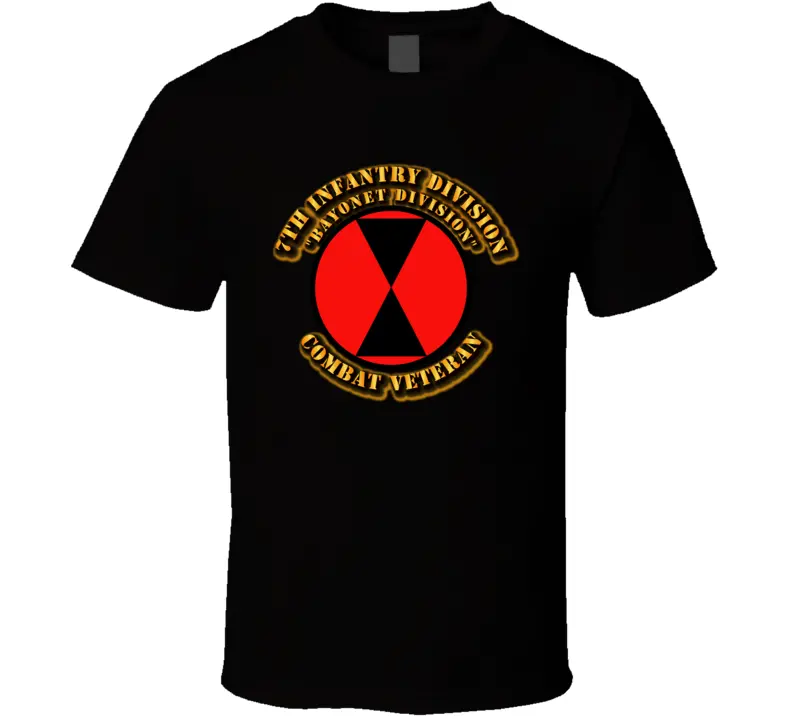 7Th Infantry Division - Bayonet Div - Cbt Vet - T-Shirts - Premium 1