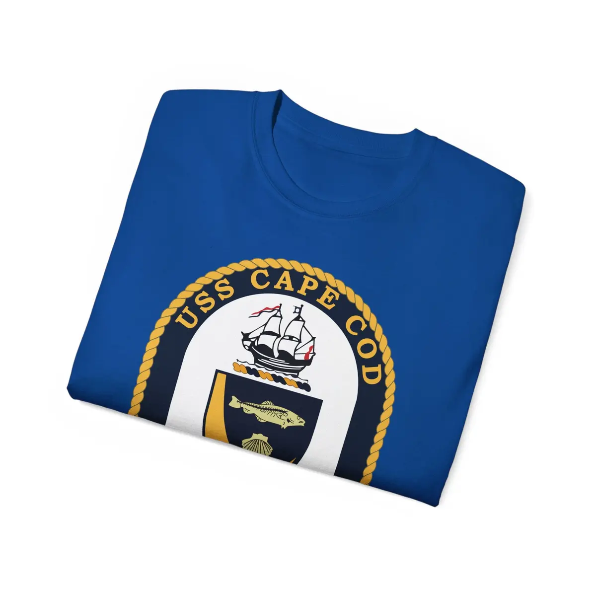 Unisex Ultra Cotton Tee - Navy - Uss Cape Cod (Ad 43) Wo Txt X 300 46