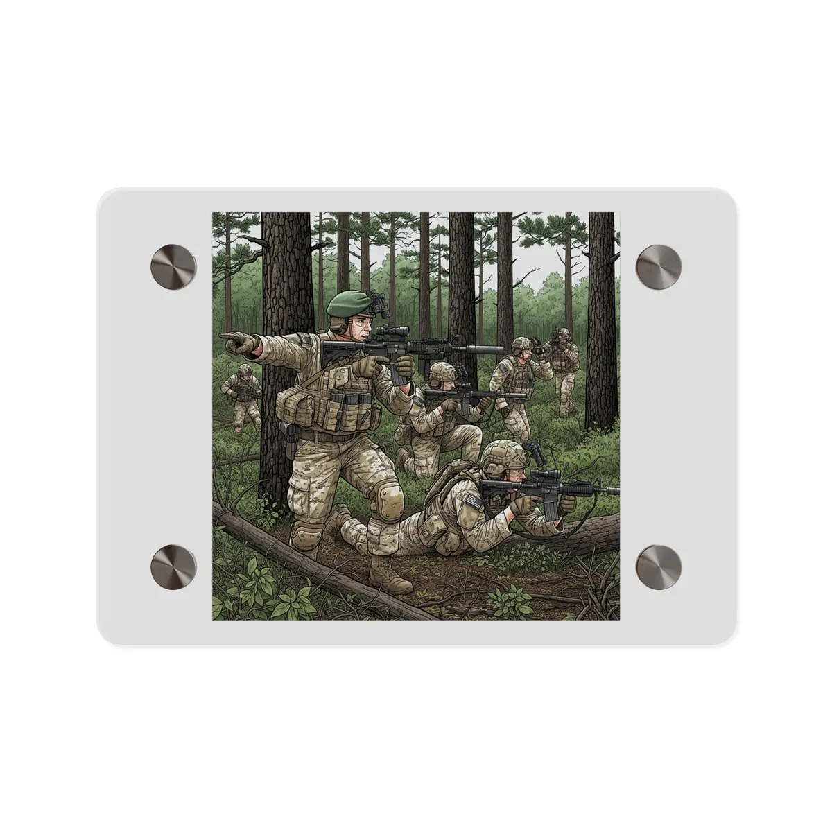 Acrylic Wall Art Panel - Special Forces Training At Mckall 1