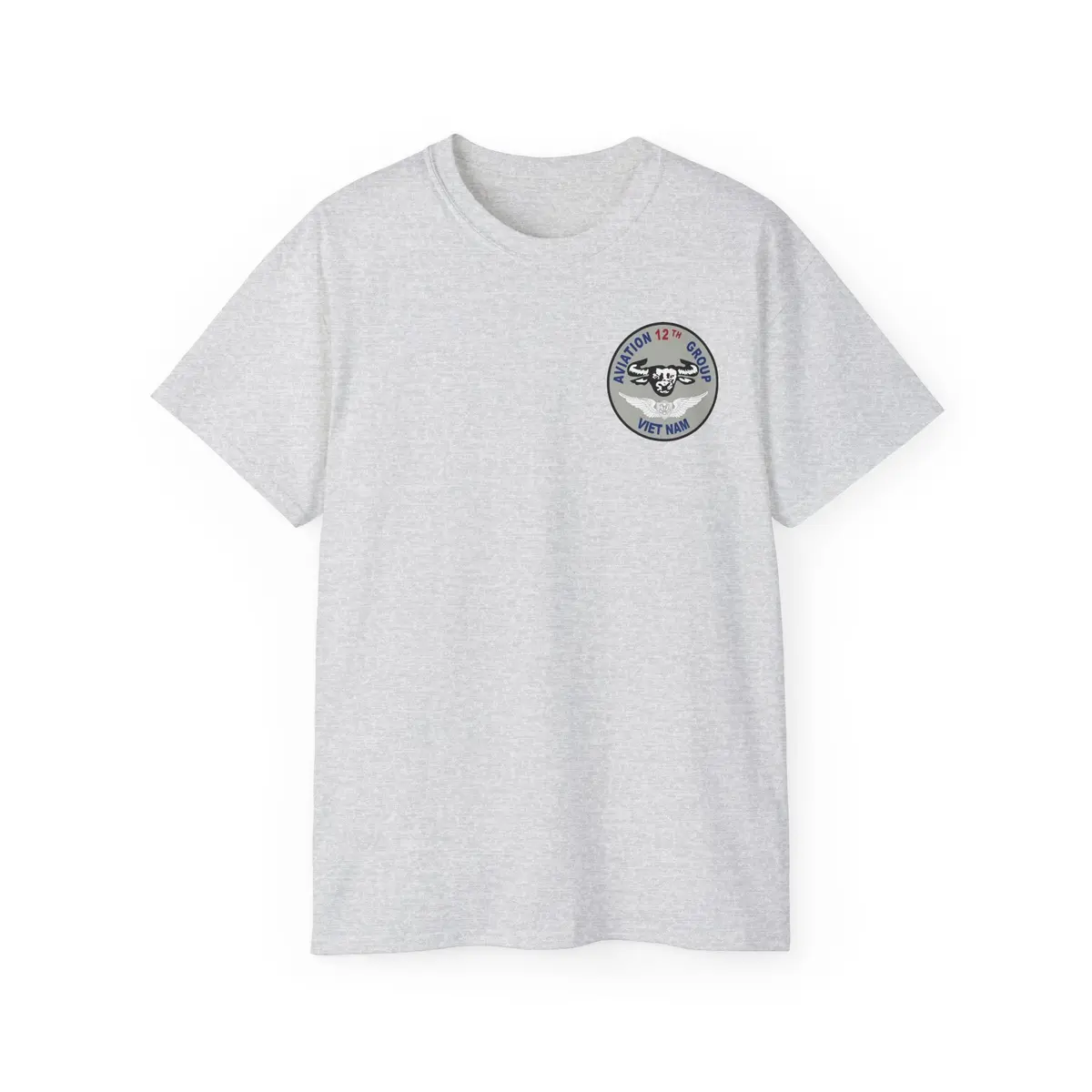 Unisex Ultra Cotton Tee - Vietnam Combat Aviation Vet W Air Crew Badges - 12Th Aviation Group - Vietnam - Ssi - Sgt Howard Meyers - 1968-1969 Svc X 300 9