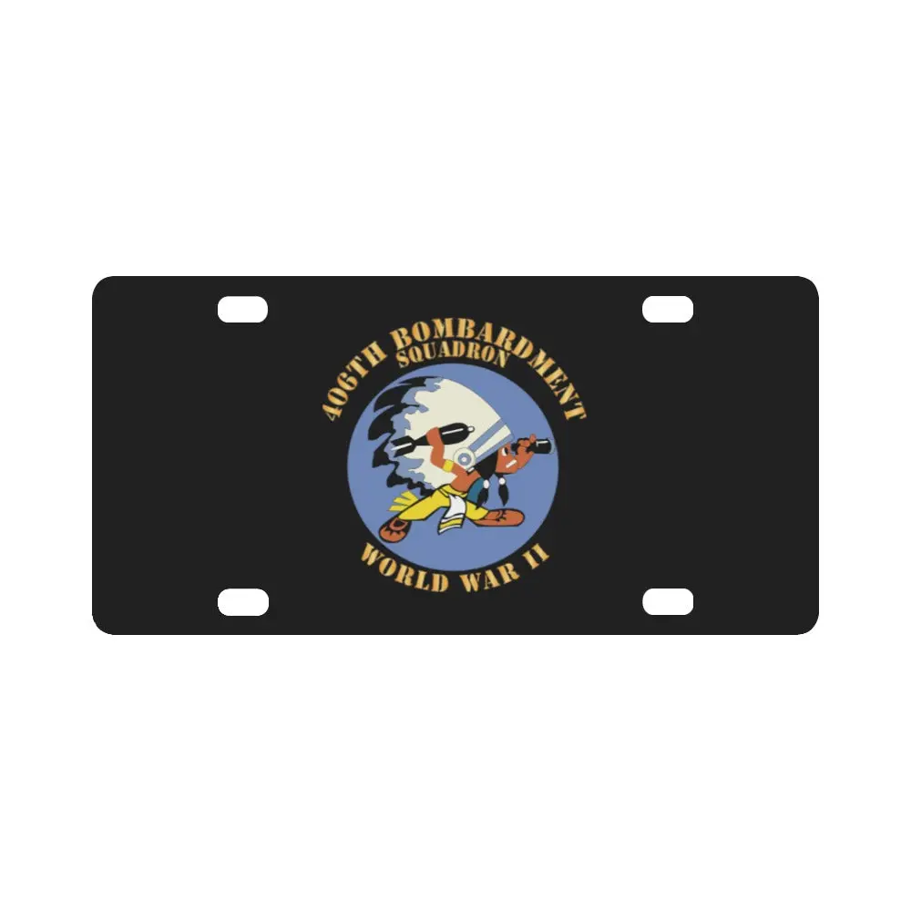 Aac - 406Th Bombardment Squadron - Wwii X 300 Classic License Plate 1